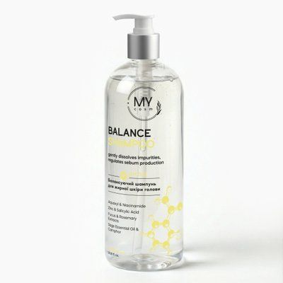 MY cosm Balance Shampoo Балансуючий шампунь для жирної шкіри голови, 1000 ml 170817 фото