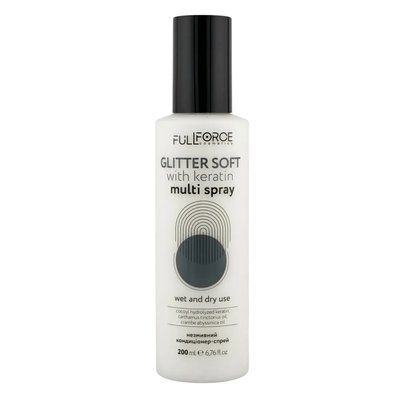 Мультиспрей для блиску волосся з кератином GLITTER SOFT with keratin multi spray, 200 ml  FF00105 фото