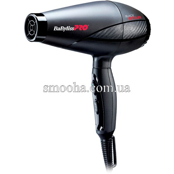 Фен професійний для волосся BaByliss PRO Black STAR BAB6200E фото