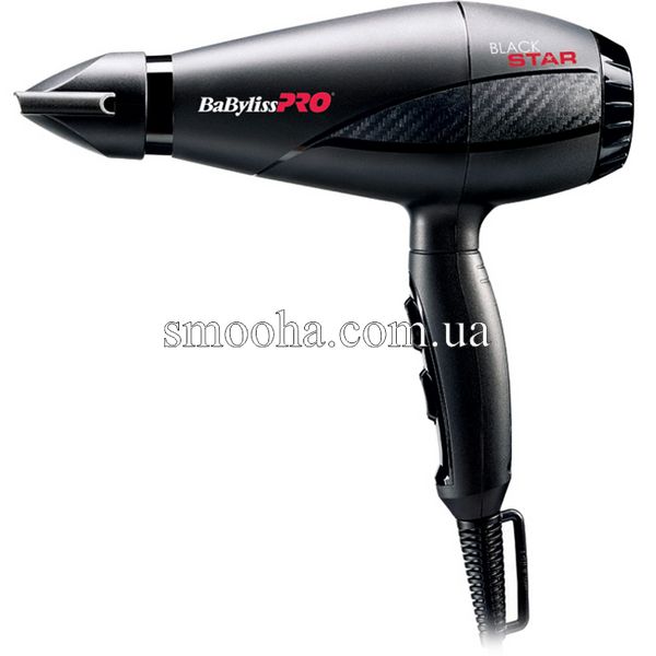 Фен професійний для волосся BaByliss PRO Black STAR BAB6200E фото