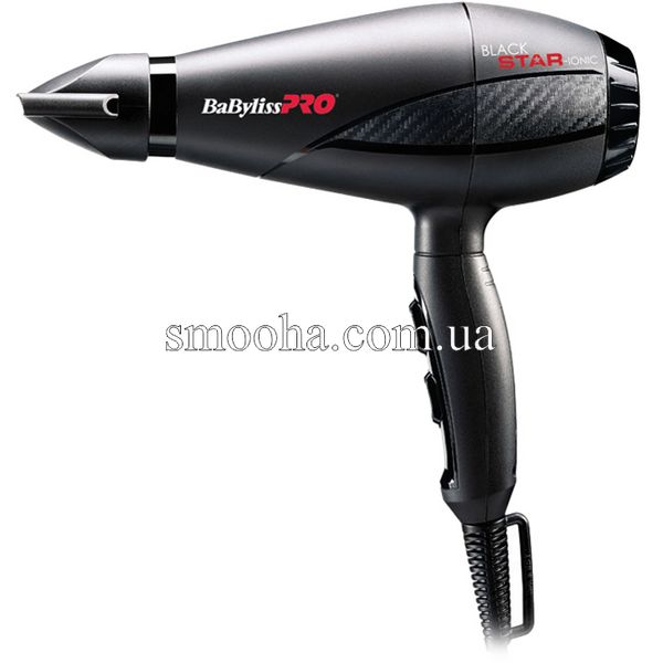 Фен професійний для волосся BaByliss PRO Black STAR Ionic BAB6250IE фото