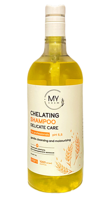 My cosmetics Хелатный шампунь для поврежденных волос PH 5.5 Chelating Shampoo Delicate care, Step 1 1000 мл. 160356 фото