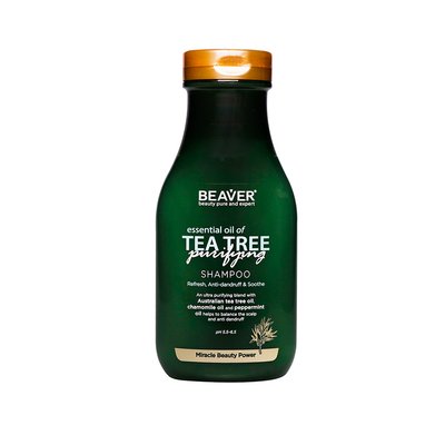 Шампунь BEAVER  Essential Oil of Tea Tree Shampoo для жирного волосся з олією Чайного дерева 220133502 фото