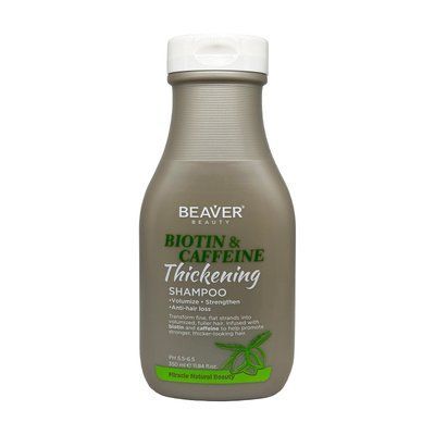 Шампунь BEAVER Biotin & Caffeine Thickening Shampoo проти випадіння волосся збагачений біотином і кофеїном 350 ml 3668002М фото