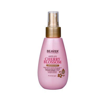Зміцнюючий арома спрей для волосся BEAVER Anti-UV Aroma Mist Cherry Blossom Refreshing Spray з екстрактом квітів Сакури з захистом кольору 220251902М фото