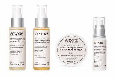 Набор для холодного восстановления Amore Oil Molecular Re-Bond (4 этапа) 170607 фото