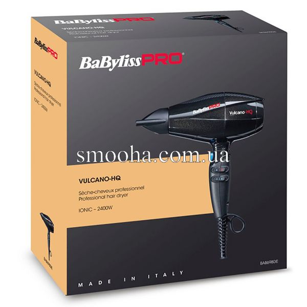 Фен для волосся BaByliss PRO Vulcano-HQ Ionic BAB6980IE фото