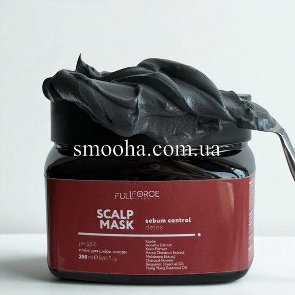 Маска-глина для жирного типу шкіри голови SCALP MASK SEBUM CONTROL DETOX, 250 ml FF00027 фото