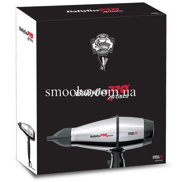 Профессиональный фен для волос BaByliss PRO SteelFX Barber Spirit BAB8000IE фото