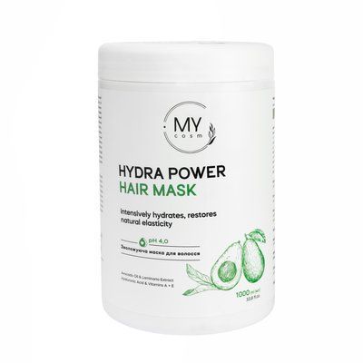 Увлажняющая маска для волос Mycosm Hydra Power Hair Mask, 1000 мл 160692М фото