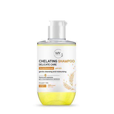 My cosmetics Хелатный шампунь для поврежденных волос PH 5.5 Chelating Shampoo Delicate care, Step 1 250 мл. 160526 фото